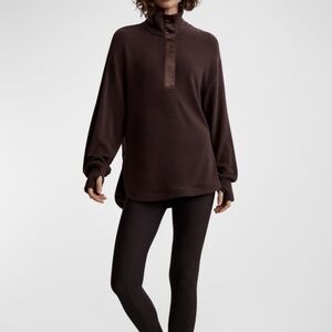 Varley Brown Roeder Half Zip Midlayer